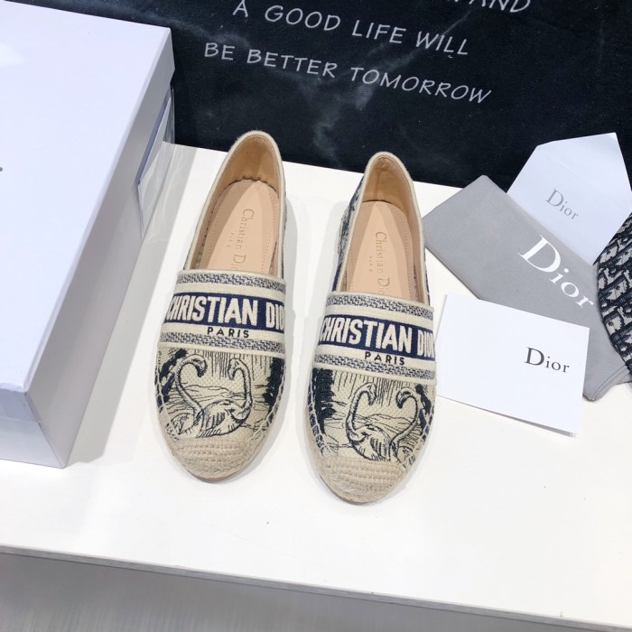 DIOR Granville Women's Casual Shoes Women's Blue White