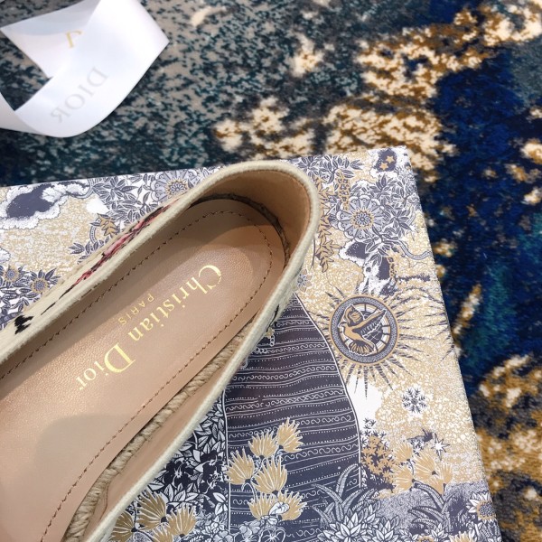 DIOR Granville Espadrilles Women's White Floral