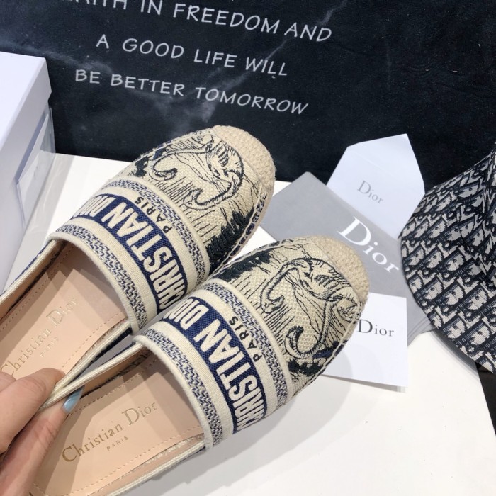 DIOR Granville Women's Casual Shoes Women's Blue White