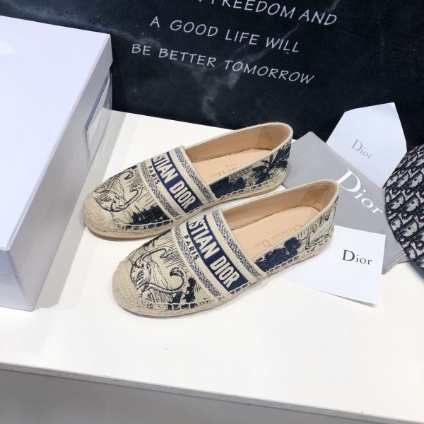 DIOR Granville Women's Casual Shoes Women's Blue White