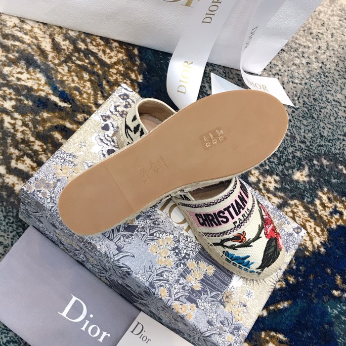 DIOR Granville Espadrilles Women's White Floral