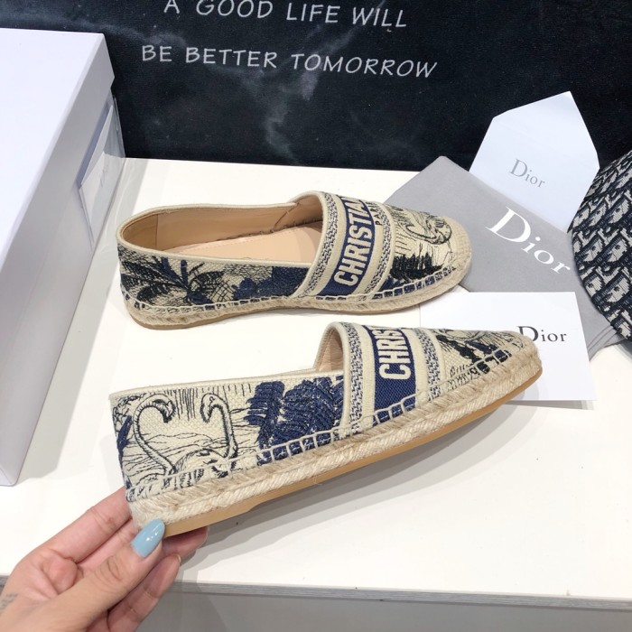 DIOR Granville Women's Casual Shoes Women's Blue White