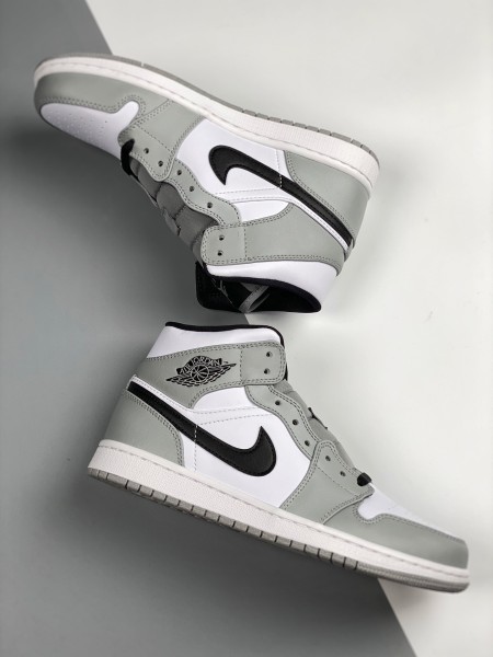 Jordan 1 Mid Light Smoke Grey
