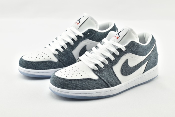 Jordan 1 Retro Low Canvas White Denim (W)