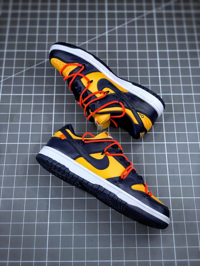 Nike Dunk Low Off-White University Gold Midnight Navy