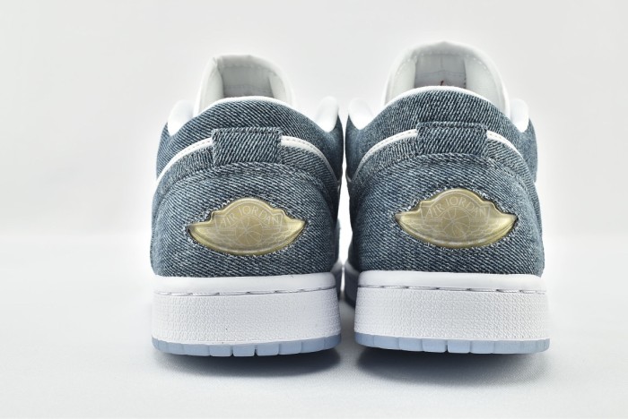 Jordan 1 Retro Low Canvas White Denim (W)