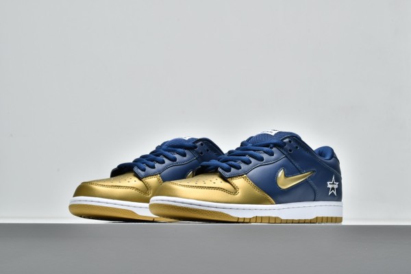 Nike Dunk SB Low Supreme Jewel Swoosh Gold