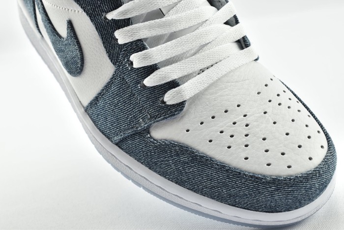Jordan 1 Retro Low Canvas White Denim (W)
