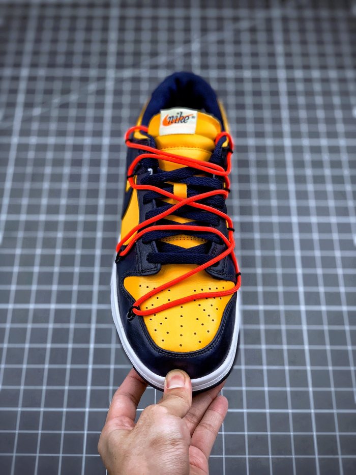 Nike Dunk Low Off-White University Gold Midnight Navy
