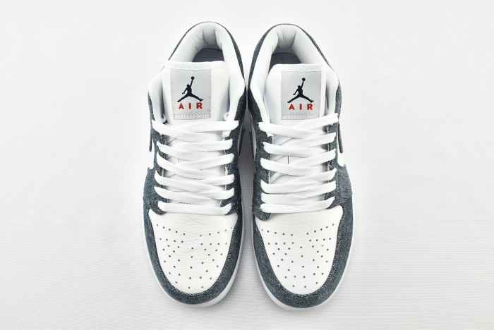 Jordan 1 Retro Low Canvas White Denim (W)