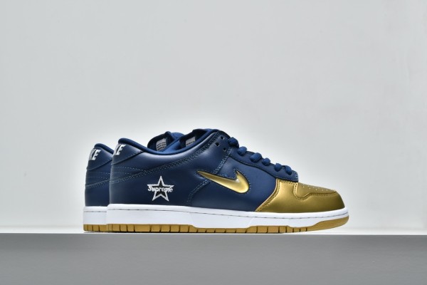 Nike Dunk SB Low Supreme Jewel Swoosh Gold