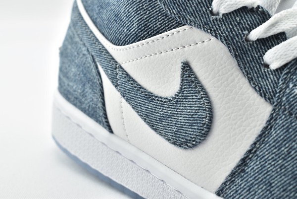 Jordan 1 Retro Low Canvas White Denim (W)