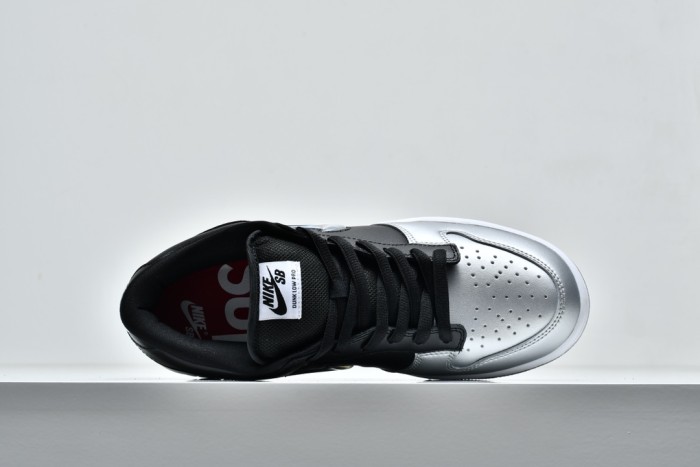 Nike Dunk SB Low Supreme Jewel Swoosh Silver
