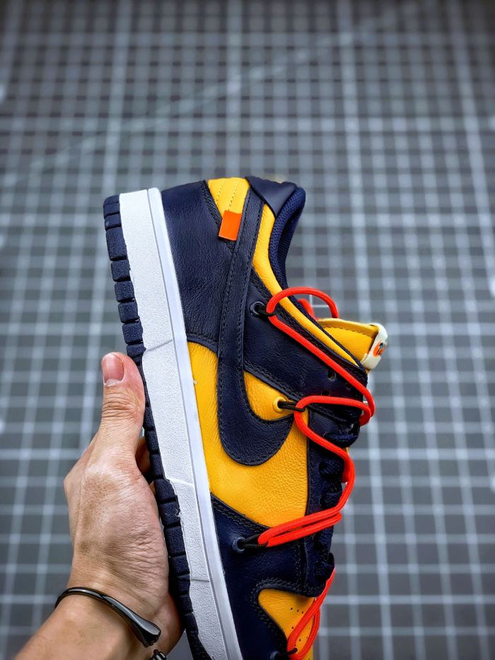 Nike Dunk Low Off-White University Gold Midnight Navy
