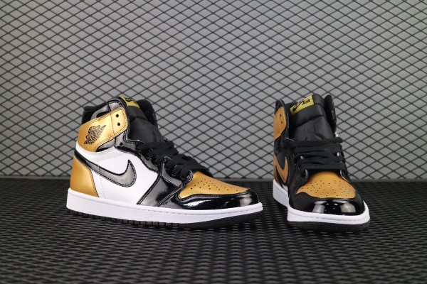 Jordan 1 Retro High NRG Patent Gold Toe