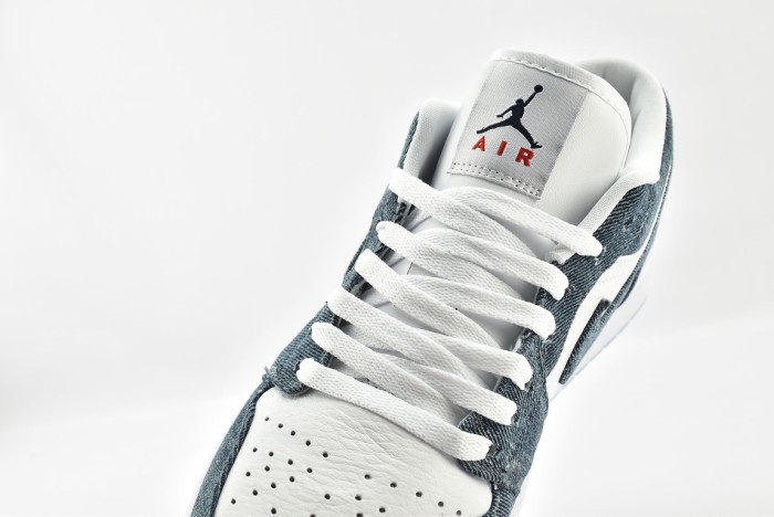 Jordan 1 Retro Low Canvas White Denim (W)