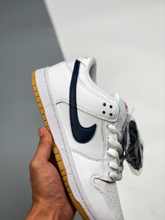 Nike Dunk SB Low Orange Label White Navy