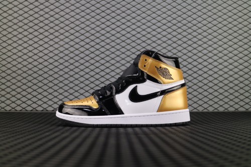 Jordan 1 Retro High NRG Patent Gold Toe