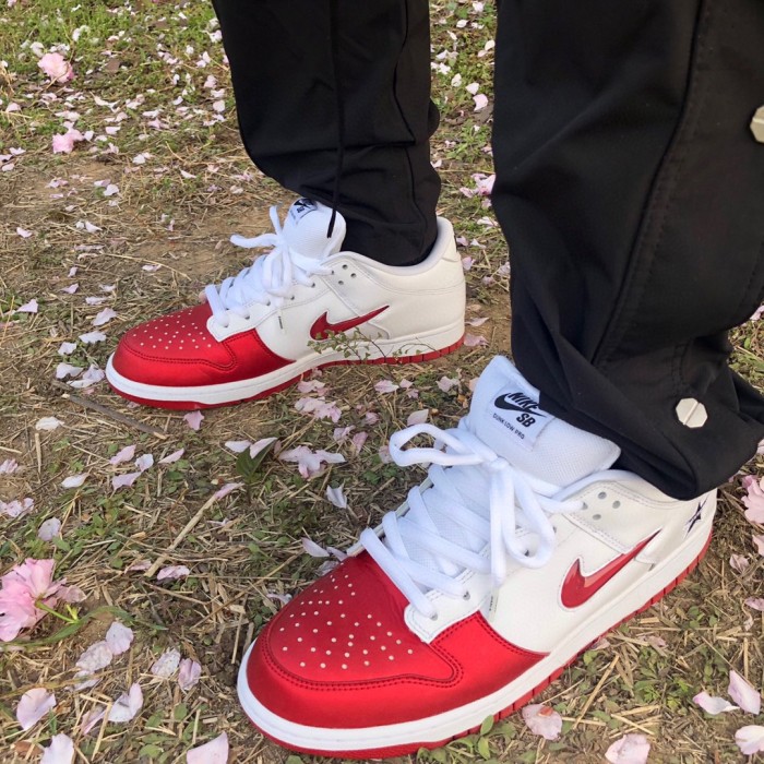 Nike Dunk SB Low Supreme Jewel Swoosh Red