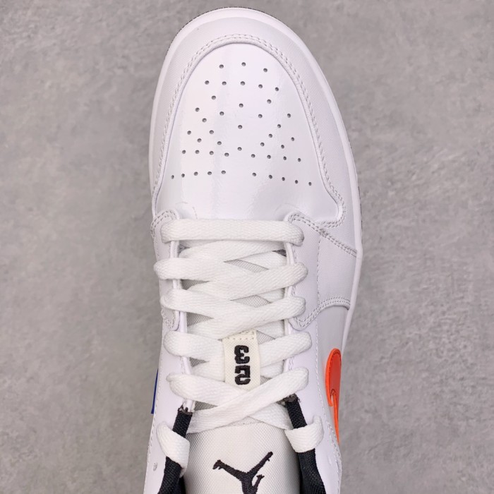 Jordan 1 Low White Multi-Color