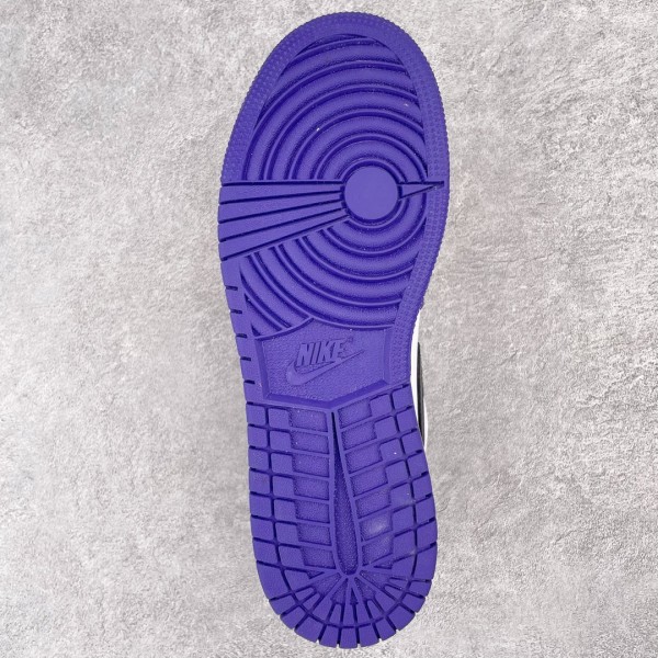 Jordan 1 Low Court Purple White