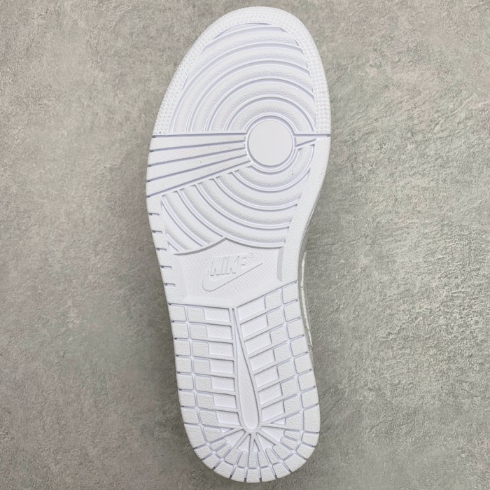 Jordan 1 Mid Triple White