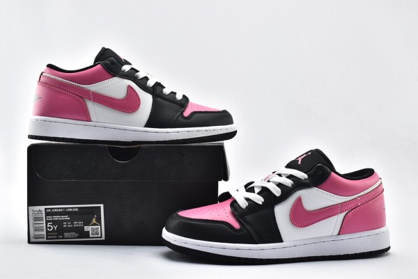 Jordan 1 Low Black Active Fuchsia
