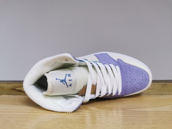 Jordan 1 Mid Purple Aqua