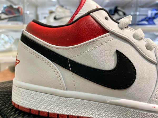 Jordan 1 Low White University Red Black