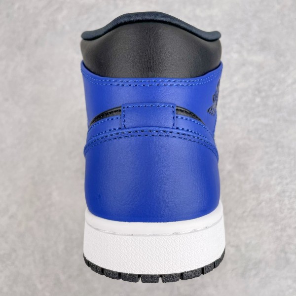 Jordan 1 Mid Hyper Royal Tumbled Leather