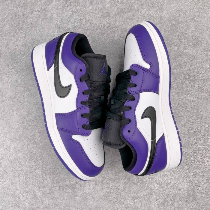 Jordan 1 Low Court Purple White