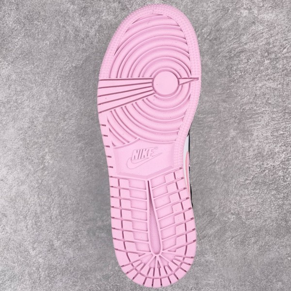 Jordan 1 Mid White Black Light Arctic Pink