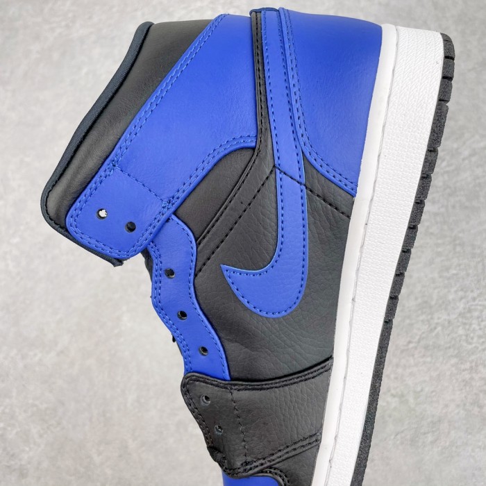 Jordan 1 Mid Hyper Royal Tumbled Leather