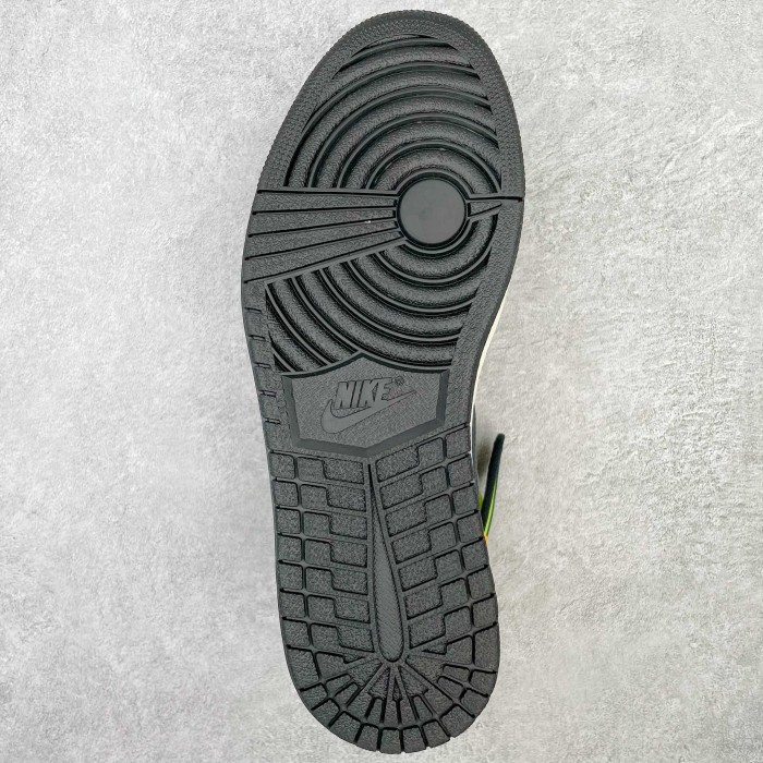 Jordan 1 Retro High White Black Volt University Gold