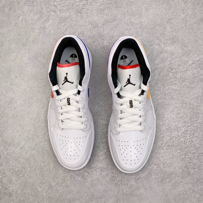 Jordan 1 Low White Multi-Color
