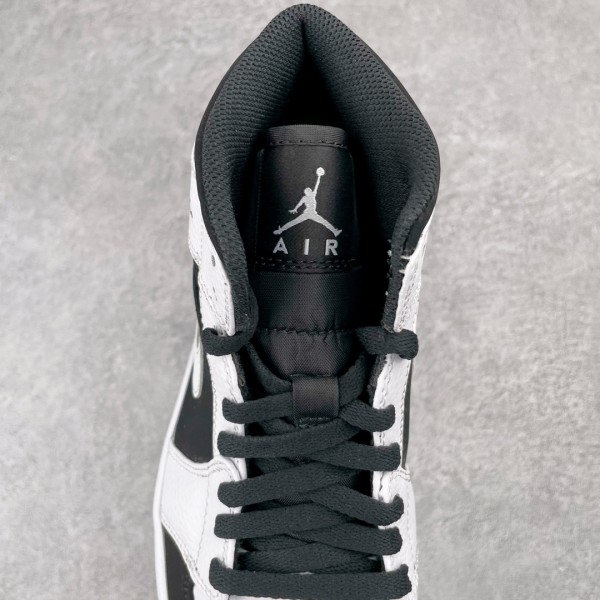 Jordan 1 Mid White Black