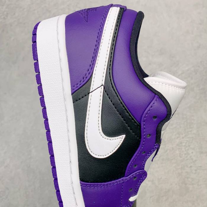 Jordan 1 Low Court Purple Black