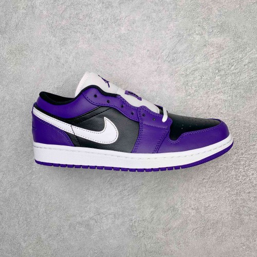 Jordan 1 Low Court Purple Black