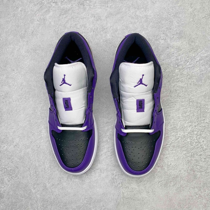Jordan 1 Low Court Purple Black