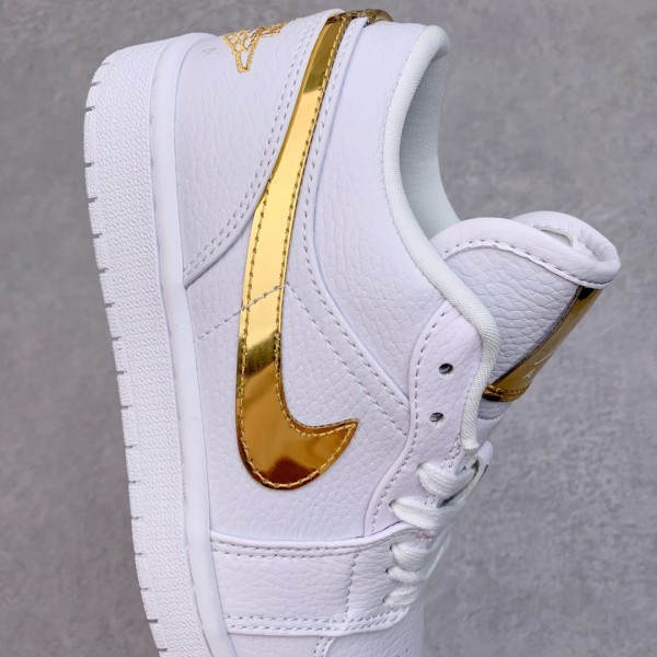 Jordan 1 Low White Metallic Gold (W)