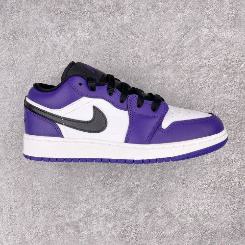 Jordan 1 Low Court Purple White