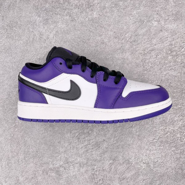 Jordan 1 Low Court Purple White