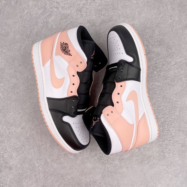 Jordan 1 Mid Arctic Orange Black Toe