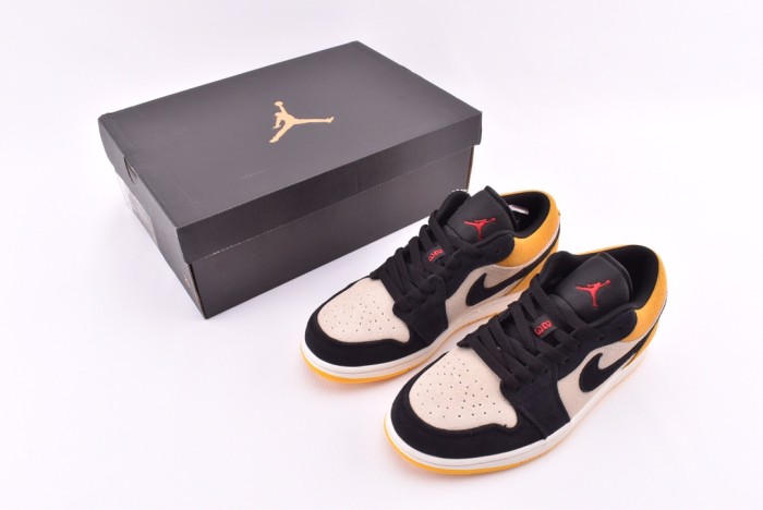 Jordan 1 Low Sail University Gold Black