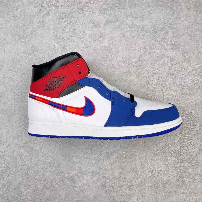 Jordan 1 Mid Multi-Color Swoosh