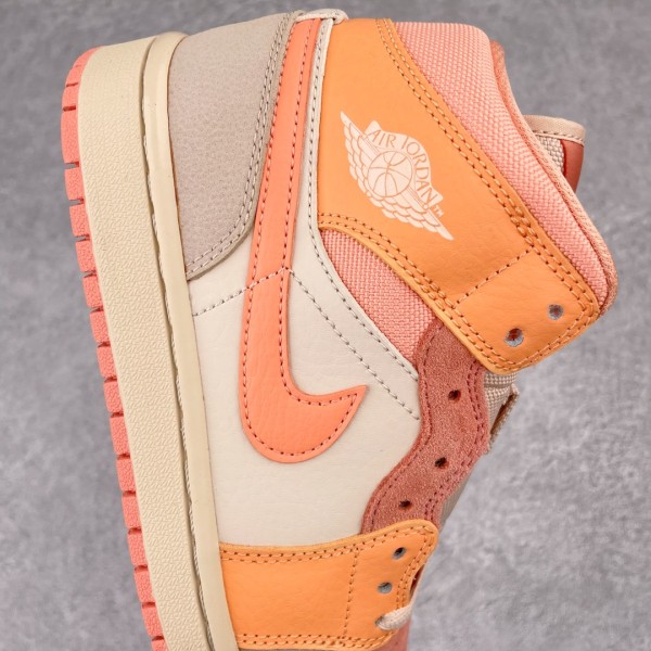 Jordan 1 Mid Apricot Orange