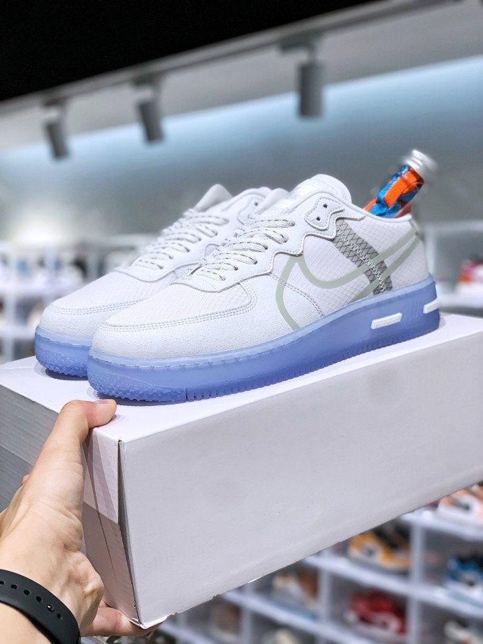 Nike Air Force 1 React White Light Bone
