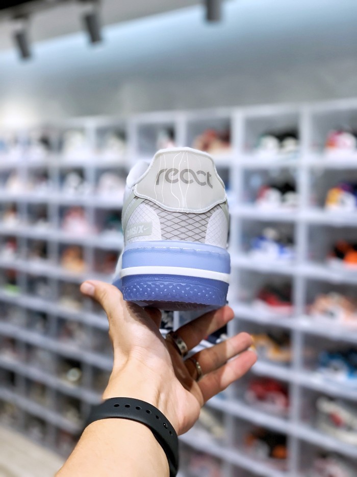 Nike Air Force 1 React White Light Bone