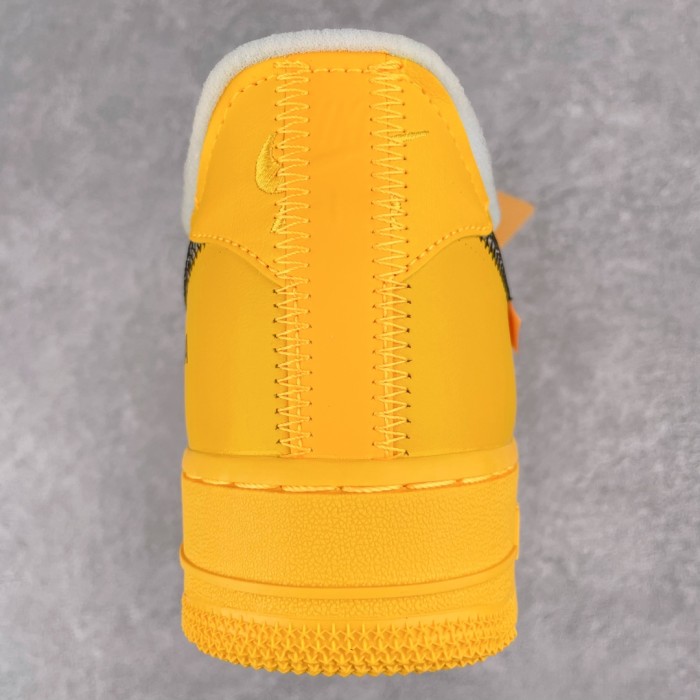 Nike Air Force 1 Low OFF-WHITE University Gold Metallic Silver