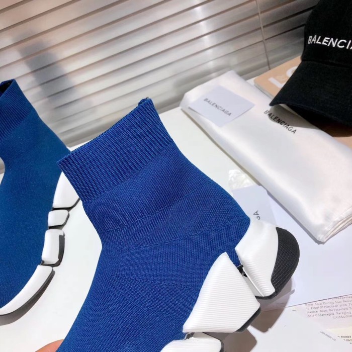 Balenciaga Speed 2.0 Dark Blue White Black